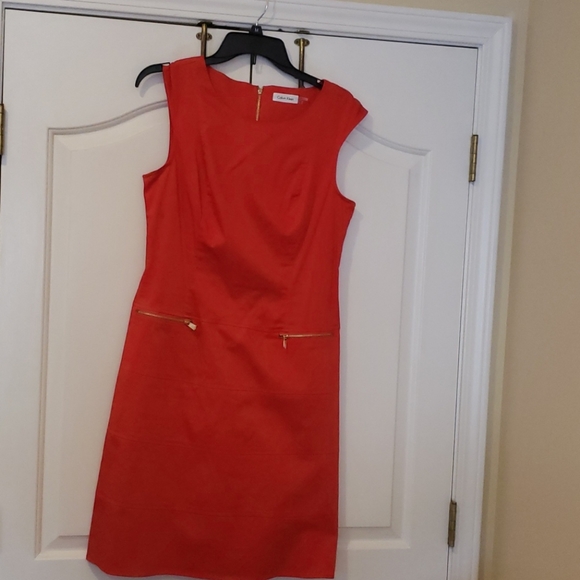 Calvin Klein Red Dress - Picture 1 of 4